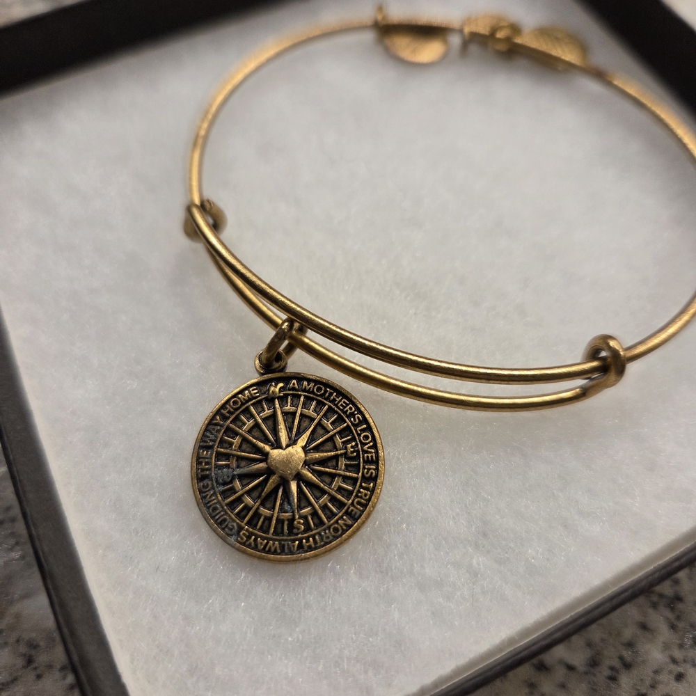 Alex And Ani Mom True Direction Adjustable Bangle Bracelet